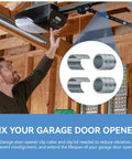 Screw Drive Garage Door Opener Collar And Clip Kit Replacement For Most Screw Drive Openers No Nonsense Durable Direct Replacement Parts Set 4 Pack Of High Quality Collars And Clips Easy Install shown installed in garage