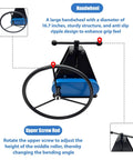 Dinenovate Tr-50 Manual Pipe Bender 1.5 Inch Tubing Roller large anti-slip handwheel for easy bending and precision adjustments.