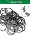 Tough As Nails 27.9mm External Circlips And C Clip Retaining Snap Rings formed from beefy 65Mn steel, 30 piece black pack.