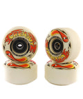 52mm 99A Skateboard Wheels With Bearings Set Of 4 For Street Skating And Tricks Ready To Ride Pre Installed Bearings Super Grippy