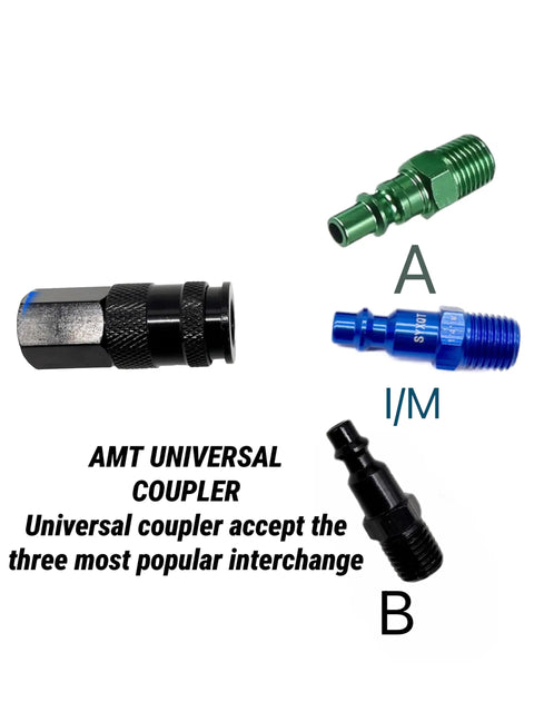 1/4-Inch Air Hose Fittings Kit With Quick Connects And 15-Piece Beefy Heavy-Duty Aluminum Air Coupler And Plug Set Lightweight Black Connector For Compressors And Pneumatic Tools universal coupler set