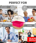 Image of Ramen Microwave Cooker For Quick Bowls In Three Minutes Two Pack Black Dorm Friendly Office Ready Kitchen Gadget BPA Free And Dishwasher Safe Perfect For Dorms And Small Kitchens No Stove Needed in use, shown in kitchen, office, dorm, and gifting scenarios.