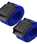 Two Piece Nylon Weight Belt Set With Hard Plastic Buckles For Freediving And Spearfishing Blue Adjustable 58 Inch Belts