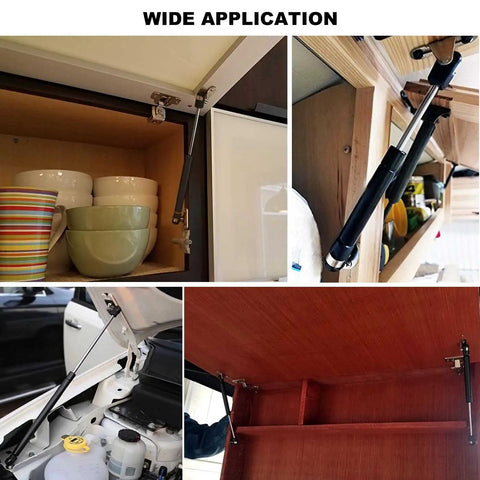 10 Pack 10 Inch Gas Struts For Cabinets 100N 22.5 Lbs Heavy Duty Lid Support in various applications including car and cabinet use