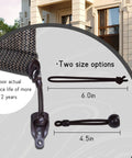 Heavy Duty Bungee Kit With End Cap For Indoor And Outdoor Sunshades And Roller Blinds, Universal Replacement Accessories, 2 Pack Brown