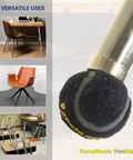 Heavy Duty Tennis Ball Chair Glides For Slick Smooth Floor Savers No Scratch Guards Easy Install Pre Cut Felt Pads Zero Hassle Furniture Foot Covers Stool And Patio Leg Caps 100 Pack on chair leg