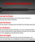 Pro Grade Glow Plug Bore Reamer Tool For Duramax Diesel Engines 6.6L 3.0L 2.8L L5P LM2 LWN LZ0 installation instructions