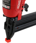 Close-up of 18 Gauge Straight Strip Brad Nailer That Works Like A True Straight Shooter for fast finish carpentry.
