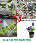 Moisture Meter For Plants And Soil Indoor Outdoor Hygrometer Sensor Kit Easy Soil Moisture Test For Garden Lawn Farm And Pots No Battery Needed Plug And Read Great For Saving Water And Healthier Plants with four stages of use including plant testing and soil insertion.