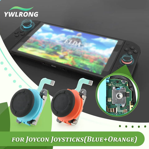2 Pack 3D Analog Joysticks For Switch 2 Joy Con Replacement Kit Anti Drift Thumbsticks Repair Set Durable Replacement Sticks
