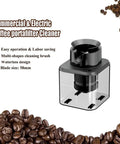 Game Changing Electric Portafilter Cleaner With Rapid Knock Box Design That Clears Used Coffee Grounds Instantly For Busy Cafes And Pro Baristas Seeking Hella Fast Daily Cleanup Without The Hassle - Transparent box, 58mm blade.