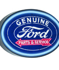 Genuine Ford Parts & Service Led Neon Rope Wall Sign That Looks Like Classic Neon But Won't Buzz Battery Or USB Powered