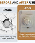 Comparison of a surface before and after using Beveled Square Washers 4 Pack M6 6x16mm 304 Stainless Steel Flat Spacers.
