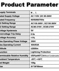 Product parameter details of Pro Grade Circuit Breaker With Energy Monitoring And Adjustable Voltage And Current Protection