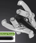 Heavy Duty 2 Jaw Gear Puller Adjustable Bearing Separator Tool For Wheel Hub Removal Forged From Solid Steel with reinforced threads.