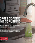Chrome Glass Rinser For Kitchen Sink GR250 rinsing glass with powerful water jets at kitchen sink