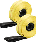 Heavy Duty Nylon Lift Straps 2 Pack, 20 Ft Long By 2 In Wide End Loop Web Slings For Vehicle, Construction, Trailer, Crane Towing And Recovery Tree Saver Winch Strap Workhorse.