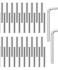Spring Hinge Tension Pin Replacement Kit With 40 Stainless Steel Shelf Pins And 2 Hex Wrenches for Self Closing Doors