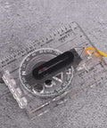 Clear Acrylic Map Compass With Ruler And Map Measurer Scales Baseplate Orienteering Navigator for outdoor hiking and camping.