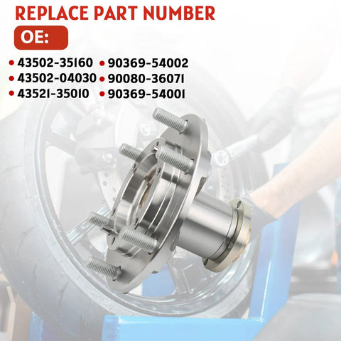 Beefy Front Wheel Bearing And Hub Assembly For Toyota Tacoma 1995 2004 4WD With 2.4L 2.7L Or 3.4L Engine Replacement Kit