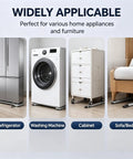 Heavy Duty Adjustable Appliance Mover Dolly With 24 Silent Wheels For Washing Machine And Sofa Moving displayed under various appliances.