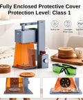 20W Diode Laser Engraver With Galvanometer And Field Lens Technology, Ultra Fast 2000 Millimeters Per Second, Portable Desktop DIY Laser Cutter displayed on table with protective cover and eyewear.