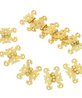 Vintage Lace Hinges For Wood Boxes And Jewelry Chests With Soft Close Damping System in gold finish