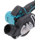 Hotshot Mini Circular Saw Delivers Savage 19000 RPM Rotation For Spark Free Precision Cutting Across Metal Stone And Wood With Detachable Dust Guard.