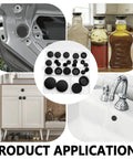 Get This Awesome 24 Piece Black Silicone Rubber Hole Plug Assortment Kit with Secure Box For sealing pipes and machinery holes perfectly. Five practical sizes including five eighths inch to one and half inch make this durable set perfect for any tough. black silicone hole plug assortment for pipes, cabinets and sinks