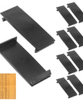 Knockout One Inch Breaker Filler Plates 10 Pack Universal Circuit Breaker Covers in black, for sealing electrical panels.