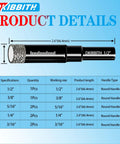 Eight Pack Diamond Drill Bits Set For Granite Ceramic Marble Tile Glass With Wax Lubricant For Fast Dry Drilling product details chart