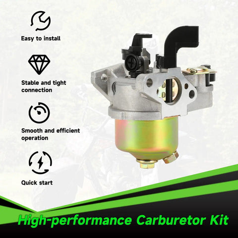 Carburetor Carb Kit For Monster Mega Moto 80Cc 105Cc Mini Bikes And Motovox MBX Series with throttle cable, front view