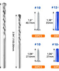 Heavy Duty Concrete Anchors And Screws Kit For Drywall Masonry And Brick 180 Piece Wall Hanger Set With 90 Drywall Anchors And 90 Flat Head Screws Includes Drill Bit For Picture Frames And Wall Decor shown with measurements