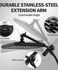 12 Inch Rain Shower Head With NSF Filtered Handheld Spa Like Combo High Pressure Rainfall Shower Head features stainless steel extension arm