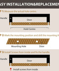 Installation guide for 10 Pack 5 Inch Matte Black Cabinet Pulls For Kitchen Cabinets And Drawers With Square Hardware.