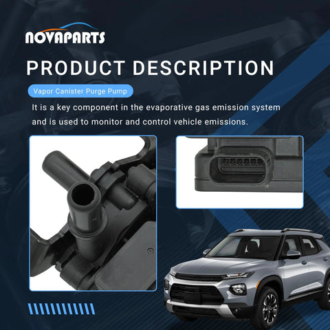 Vapor Canister Purge Pump Replacement For 2020 2021 Cadillac XT4 XT5 2020 2021 GMC Acadia 2020 2021 Chevy Blazer 2020 2021 Trailblazer 2021 Buick Encore Easy Install Direct Fit Part Numbers 55513205 55511871 55516874 12729606 12703879 For Your Ride key component in gas emission system