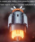 Heavy Duty 8000W Brushless Concrete Ring Saw With Four Premium Blades motor detail showcasing powerful copper wire for cutting concrete.