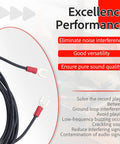 Upgrade Your Vinyl Setup With This Six Foot Ground Wire For Magnetic Cartridge Turntables designed to eliminate hum and static electricity with spade lugs.