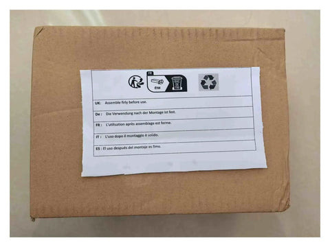 Package for Heavy Duty Stainless Steel Tension Extension Springs labeled with assembly instructions for proper use.