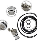 O Ring Rebuild Kit And Trigger Valve Assembly For Nail Gun Models D51844 D51822 Replacement Parts components, including O rings and valve.