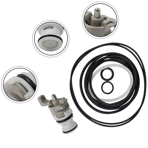 O Ring Rebuild Kit And Trigger Valve Assembly For Nail Gun Models D51844 D51822 Replacement Parts components, including O rings and valve.