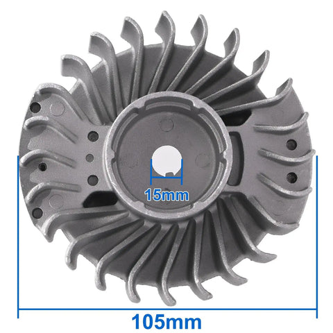 Stihl Flywheel Replacement For 029 039 MS290 MS310 MS390 Chainsaws OEM 1127 400 1200 front view with dimensions