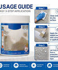 Usage guide for Knock Out Pesky Roof Drips With This Clear Multi Surface Waterproof Sealant for Exterior Walls, Interior Tiles, and Joints.