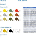 Paint chart for Jeep Willys MB 1/35 Scale 4X4 Military Vehicle Model Kit with Driver Figure, WWII Era Replica, color options.
