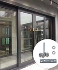 Installed 24mm Wheel Dia Steel Rail Hanging Trolley Wheel Sliding Track Roller With 90kg Load Bearing And Nuts H4 3 Adjustable Alignment on doors