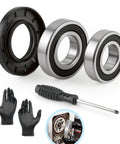 Washer Bearing And Seal Revival Kit Compatible With Samsung DC62-00156A 6601-002632 6601-002516 includes seals and gloves.