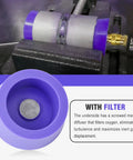 Silicone Purge Plugs Kit For Pipe Welding 0.9 To 4.0 Inch Back Purging Set with purple plug and filter detail