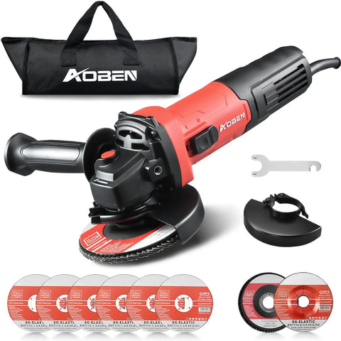 Beast 900W Angle Grinder 4-1/2 Inch Corded Electric Tool With 11,000 RPM And 7.5 Amp Motor, Easy Slide Switch, Safety Guard