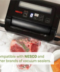 Vacuum Sealer Rolls 11 Inch Custom Size Bags For Home Food Storage sealing steak with NESCO vacuum sealer