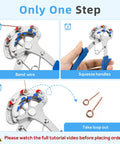 One Step Beading Looper Pliers For Jewelry Making With Three Loop Sizes 1.5 mm 2.25 mm And 3 Mm, demonstration of bending wire
